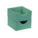 Rebrilliant Malise 3" H x 6" W x 6" D Drawer Organizer Set, Linen in Green | 3 H x 6 W x 6 D in | Wayfair 55B7700907DA486FBAE2FA149C668AC7