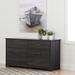 South Shore Fusion 6 Drawer 59.25" W Dresser Wood in Gray | 31.13 H x 59.25 W x 19.38 D in | Wayfair 11314