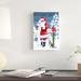 The Holiday Aisle® Santas List III by Beth Grove - Wrapped Canvas Painting Canvas in Blue/Red | 12 H x 8 W x 1.25 D in | Wayfair