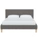 Joss & Main Mirabella Upholstered Low Profile Platform Bed Upholstered in Gray | 33 H x 82 W x 87 D in | Wayfair D7C4CAD4A7864798A9996CA09155CEAE