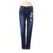 1st Kiss Jeans - High Rise Skinny Leg Denim: Blue Bottoms - Women's Size 9 - Sandwash