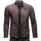 Crone Epic Cleane Basic Men's Leather Jacket in Various Designs and Colours, Togo (nubuck leather)., L