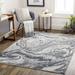 Tacloban 7'10" x 10' Modern Contemporary Bohemian Abstract Light Gray/Charcoal/Nickel/Nutmeg/Dark Gray/Ivory/Sky Blue/Medium Gray/Tan Area Rug - Hauteloom