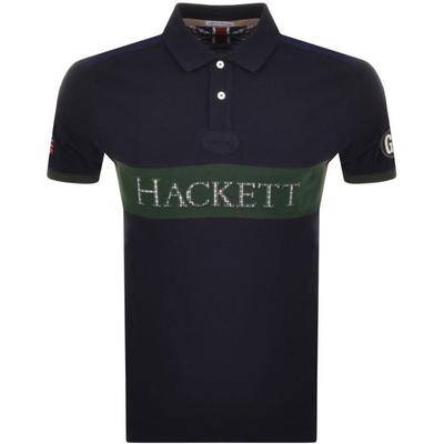 Embroidered Slim-fit Polo Shirt - Black - Hackett T-Shirts Hackett | AccuWeather Shop