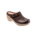 Women's Marquette Mules by SoftWalk in Dark Brown Nubuck (Size 10 M)