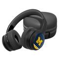 Michigan Wolverines Stripe Design Wireless Bluetooth Headphones With Case
