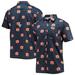 Men's Columbia Navy Auburn Tigers Super Slack Tide Omni-Shade Button-Up Shirt