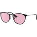 Ray-Ban Erika Metal RB3539 Sunglasses Black Evolve Photo Pink To Blue 54 RB3539-002-Q3-54