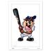 Tasmanian Devil New York Yankees 24'' x 36'' Looney Tunes Fine Art Print