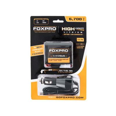 FoxPro High Capacity Battery and Car Charger 6700 mAh HIBATTCHG