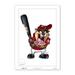 Tasmanian Devil Cincinnati Reds 14'' x 20'' Looney Tunes Fine Art Print