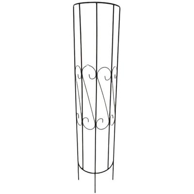 Halbrankgitter 180cm Metall Schwarz Rankhilfe Rankgitter Spaliere - Trendline Image
