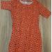 Lularoe Dresses | Coral & Navy Form Fitting Dress | Color: Red | Size: S