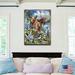 Designocracy Easily A’Moosed In Lupine Wall Art Pallet By Jody Bergsma Wood in White | 48 H x 36 W x 2 D in | Wayfair 8592948BP-JB-48