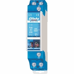 Eltako Installationsrelais, 1TE, teilelektronisch, DIN-Schiene, 1S, 1Ö, 24V/AC, 16A, 230V, AC Image