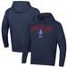 Men's Under Armour Navy American University Eagles All Day Fleece Pullover Hoodie