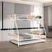 Mason & Marbles Brumbaugh Twin Over Full Bunk Bed w/ Trundle Metal in Brown | 66.54 H x 55.91 W x 77.17 D in | Wayfair