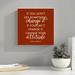 Latitude Run® Words of Wisdom I Rust by Becky Thorns - Wrapped Canvas Textual Art Canvas in Brown | 12 H x 12 W x 1.25 D in | Wayfair