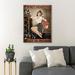 Trinx 7_Girl & Wine - It's Not Hoarding If It's Wine Gallery Wrapped Canvas - Wine & People Illustration Decor, Brown | 36 H x 24 W x 2 D in | Wayfair