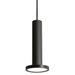 Orren Ellis Moorehouse 1 - Light Single Geometric Pendant, Crystal in Black | 12.38 H x 5.31 W x 5.31 D in | Wayfair