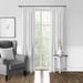 The Twillery Co.® Rossi 100% Cotton Solid Color Room Darkening Pinch Pleat Curtain Panels Metal in White | 84 H x 40 W in | Wayfair