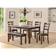 Red Barrel Studio® Ingarde 6 - Person Dining Set Wood/Upholstered in Brown | 30 H in | Wayfair 49BCC9C59C4E4A89B1C05E5C9B03C561