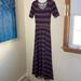 Lularoe Dresses | Lularoe Ana Dress W/ Geometric Pattern | Color: Black | Size: Xs
