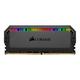 Corsair Dominator Platinum RGB 64GB (2x32GB) DDR4 3200 (PC4-28800) C16 1.35V AMD Optimised Memory - Black, CMT64GX4M2E3200C16, schwarz