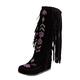 Boots for Women Fashion Beautiful Buckle Knee-high Long Boots Casual Flat Boots for Women’s Knee-High Boots