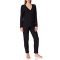 ESPRIT Women's Soft Stripes NW CVE Pyjama lslv_lg Pajama Set, 001, UK 14