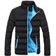 Vagbalena Thick Men Winter Men's Coat Thick Zipper Coats Autumn Coat Collar,Lightweight Winter Down Cotton Jackets Casual Puffer Jackets Black Coats (Black Blue,4XL)