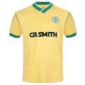 Celtic FC Official Gift Mens 1988 Centenary Away Retro Shirt Yellow XXL