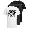 JACK & JONES Men's T-Shirt Set Regular Jack and Jones T-Shirt Men's Pack, Regular fit mix 6, M