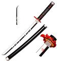 Skyward Blade Wood Cosplay Anime Sword, Tanjirou Samurai Sword, Toys for Children, Anime Fan, The Special Knife of Black Katana Knife