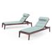 Vaughn 2 Piece Sunbrella Outdoor Patio Chaise Lounges With Cushions