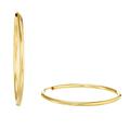 Amor Creolen Damen Ohrschmuck, 3 cm, Gold, Kommt in Schmuck Geschenk Box, 2013681