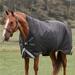 Rambo Wug Turnout Blanket w/ Leg Arches & Free Bag For Life - 81 - Heavy (400g) - Black w/ Green & Red Trim - Smartpak