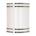 Glamour LED 9 inch Wall Sconce Brushed Nickel Finish CCT Selectable 3K/4K/5K