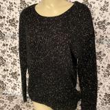 American Eagle Outfitters Sweaters | 5/$10 American Eagle Vintage Boyfriend Women’s Sweater Medium Md | Color: Black/Gold | Size: M
