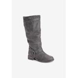 Women's Bianca Briana Water Resistant Knee High Boot by MUK LUKS in Grey (Size 6 M)