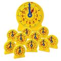 Learning Resources 24 Hour Number Line Clock Classroom Set. Kids Learning To Tell Time, Maths Manipulatives for Telling Time, Analogue Clock for Kids Learning