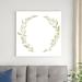 Red Barrel Studio® Wreath Simplicity I by Annie Warren - Wrapped Canvas Painting Canvas in White | 36 H x 36 W x 1.25 D in | Wayfair