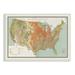 Stupell Industries Vintage United States Map Major Land Uses 1950 Oversized White Framed Giclee Texturized Art By Daphne Polselli in Brown | Wayfair