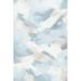 Orren Ellis Sky Sweep II by June Erica Vess - Wrapped Canvas Painting Canvas in White | 36 H x 24 W x 1.25 D in | Wayfair