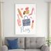 Red Barrel Studio® Paris Essentials I by Annie Warren - Wrapped Canvas Painting Metal in Blue/Pink | 48 H x 32 W x 1.25 D in | Wayfair