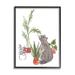 Stupell Industries Curious Grey Cat Indoor Pet House Plant Scene By June Erica Vess Wood in Brown | 20 H x 16 W x 1.5 D in | Wayfair