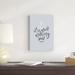 Trinx It Is Well w/ My Soul Crop by Becky Thorns - Wrapped Canvas Textual Art Canvas in Black/Gray | 18 H x 12 W x 1.25 D in | Wayfair
