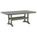 Gracie Oaks Davidlee Plastic Dining Table Plastic in Gray | 28.88 H x 72.38 W x 42 D in | Outdoor Dining | Wayfair E05DF0B1187141CDA7B88DE1724B7FDB