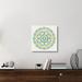 Red Barrel Studio® Lakai Circle VI by Kathrine Lovell - Wrapped Canvas Painting Canvas in Blue/White/Yellow | 24 H x 24 W x 1.5 D in | Wayfair