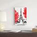 Red Barrel Studio® Day in Paris I by Annie Warren - Wrapped Canvas Painting Canvas in Black/Red/White | 18 H x 12 W x 1.25 D in | Wayfair